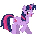 Size: 128x128 | Tagged: safe, artist:mathematiciennejusticiere, twilight sparkle, pony, unicorn, g4, blushing, female, solo