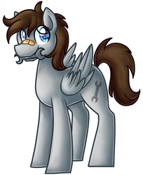 Size: 550x675 | Tagged: safe, artist:weepingalicorns, oc, oc only, oc:fuselight, pegasus, pony, male, mouth hold, simple background, solo, stallion, transparent background, wrench
