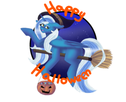 Size: 1437x1163 | Tagged: safe, artist:angelstarofficial, oc, oc only, oc:fleurbelle, alicorn, pony, adorabelle, alicorn oc, broom, candy, clothes, costume, cute, female, flying, flying broomstick, food, halloween, halloween costume, hat, holiday, mare, pumpkin, pumpkin bucket, simple background, solo, transparent background, witch hat