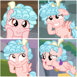 Size: 1149x1147 | Tagged: safe, edit, screencap, cozy glow, pegasus, pony, g4, school raze, cozy glow is best facemaker, cozybetes, cute, female, filly, foal, pure concentrated unfiltered evil of the utmost potency, pure unfiltered evil, squishy cheeks