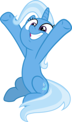 Size: 5881x10000 | Tagged: safe, artist:brotaraft, trixie, pony, unicorn, a horse shoe-in, g4, .ai available, .svg available, absurd resolution, cute, diatrixes, female, mare, simple background, smiling, solo, transparent background, vector