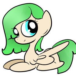 Size: 500x500 | Tagged: safe, artist:wisheslotus, oc, oc only, pegasus, pony, pegasus oc, prone, simple background, solo, white background, wings