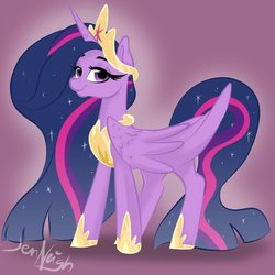 Size: 1000x1000 | Tagged: safe, artist:jen-neigh, twilight sparkle, alicorn, pony, g4, the last problem, crown, female, hoof shoes, jewelry, mare, older, older twilight, older twilight sparkle (alicorn), peytral, princess twilight 2.0, regalia, solo, twilight sparkle (alicorn)