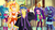 Size: 5500x3090 | Tagged: safe, artist:dieart77, aria blaze, daybreaker, flash sentry, nightmare rarity, princess celestia, principal celestia, rarity, sonata dusk, equestria girls, equestria girls series, g4, sunset's backstage pass!, spoiler:eqg series (season 2), ainz ooal gown, armor, bedroom eyes, blushing, building, canterlot high, clothes, dark magic, eating, equestria girls-ified, eye, eye contact, eyes, eyes on the prize, eyeshadow, female, flash sentry gets all the mares, flash sentry gets all the waifus, flasharia, flashbreaker, flashlestia, food, group, hallway, harem, licking, licking lips, lidded eyes, light, looking at each other, lucky bastard, magic, makeup, male, minidress, nightmare sentrity, overlord, pigtails, ponytail, ruler, senata, sentrity, shipping, smiling, smirk, straight, surrounded, taco, taco dress, tongue out, topless, transformation, twintails
