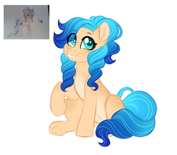 Size: 4000x3500 | Tagged: safe, artist:azure-art-wave, oc, oc only, oc:sunwave, earth pony, pony, female, mare, simple background, solo, white background