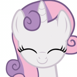 Size: 1000x1000 | Tagged: safe, artist:mrvector, sweetie belle, pony, unicorn, g4, growing up is hard to do, animated, bust, cute, diasweetes, female, headbob, mare, older, older sweetie belle, portrait, simple background, solo, transparent background