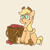 Size: 4000x4000 | Tagged: safe, artist:antimationyt, applejack, earth pony, pony, g4, apple, female, floppy ears, food, simple background