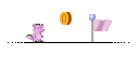 Size: 128x64 | Tagged: safe, artist:tarkan809, spike (g1), dragon, pony, g1, coin, flag, flag pole, lospec.com, pixel art, practice drawing, solo