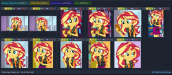 Size: 1321x583 | Tagged: safe, screencap, sunset shimmer, derpibooru, a fine line, equestria girls, g4, my little pony equestria girls: better together, female, geode of empathy, magical geodes, meta, screenshots, solo
