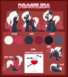 Size: 1600x1829 | Tagged: safe, artist:crystal-tranquility, oc, oc only, oc:draculina, bat pony, pony, baby, baby pony, female, filly, mare, reference sheet, simple background, solo, transparent background