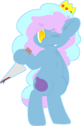Size: 1081x1672 | Tagged: safe, artist:moonydusk, oc, oc only, pony, crown, female, jewelry, knife, mare, regalia, simple background, transparent background