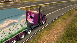 Size: 1280x720 | Tagged: source needed, useless source url, safe, twilight sparkle, alicorn, pony, g4, big crown thingy, euro truck simulator 2, game screencap, jewelry, regalia, truck, twilight sparkle (alicorn), video game