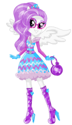 Size: 342x588 | Tagged: safe, artist:gihhbloonde, sweetie belle, equestria girls, g4, bag, base used, boots, clothes, dress, eyelashes, female, glasses, gloves, grin, high heel boots, high heels, ponied up, purse, shoes, simple background, smiling, solo, sunglasses, transparent background, wings, winx, winx club, world of winx