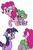 Size: 600x911 | Tagged: safe, artist:emositecc, pinkie pie, spike, twilight sparkle, alicorn, dragon, earth pony, pony, g4, female, male, mare, nervous smile, smug, sweat, twilight sparkle (alicorn)