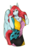 Size: 892x1332 | Tagged: safe, artist:blackblood-queen, oc, oc only, oc:firelight, pegasus, anthro, anthro oc, bodypaint, clothes, commission, costume, dyed mane, female, gift art, halloween, halloween costume, heterochromia, holiday, makeup, mare, nightmare night costume, sally skellington, simple background, smiling, the nightmare before christmas, transparent background