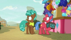 Size: 1920x1080 | Tagged: safe, screencap, biscuit, spur, pony, g4, growing up is hard to do, box