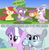 Size: 640x657 | Tagged: safe, artist:changeling #209458, edit, edited screencap, editor:undeadponysoldier, screencap, apple bloom, diamond tiara, scootaloo, silver spoon, spike, sweetie belle, dragon, earth pony, pegasus, pony, unicorn, g4, my little pony: friendship is magic, the cutie pox, amused, angry, blank flank, caption, cutie mark, cutie mark crusaders, cutiespark, female, filly, glasses, image macro, jaw drop, jealous, jewelry, lip bite, male, necklace, pearl necklace, text, tiara