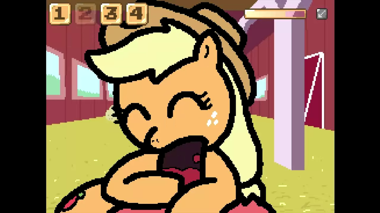 2160506 - explicit, artist:pokehidden, applejack, oc, oc:big brian, earth  pony, pony, banned from equestria daily, g4, anal, animated, blowjob, canon  x oc, cowboy hat, cowgirl position, creampie, cum, cumming, eyes closed,  fainted,