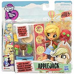 Size: 350x350 | Tagged: safe, artist:ritalux, applejack, fluttershy, rainbow dash, pony, equestria girls, equestria girls series, g4, belt, boots, clothes, cowboy hat, doll, equestria girls minis, female, food, hasbro, hat, ice cream, irl, minis, miniskirt, my little pony, my little pony logo, photo, pizza, ponied up, pony ears, shoes, skirt, toy, youtube