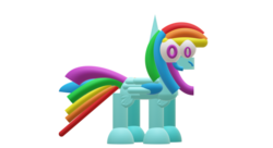 Size: 3048x1656 | Tagged: safe, rainbow dash, pegasus, pony, g4, 3d, female, mare, simple background, solo, transparent background