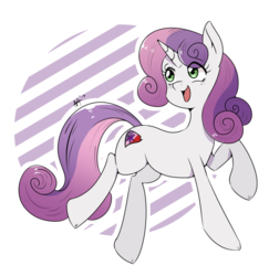 Size: 578x595 | Tagged: safe, artist:shelltoon, sweetie belle, pony, unicorn, g4, growing up is hard to do, abstract background, cute, diasweetes, eye clipping through hair, female, older, older sweetie belle, simple background, solo