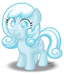 Size: 824x970 | Tagged: safe, artist:aleximusprime, oc, oc only, oc:snowdrop, pegasus, pony, blind, cute, female, filly, looking at you, oc october, silly filly studios, simple background, smiling, solo, transparent background