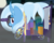 Size: 2743x2169 | Tagged: safe, artist:badumsquish, derpibooru exclusive, trixie, monster pony, object pony, oboroguruma, original species, pony, youkai, g4, canterlot, cart, curtains, curved horn, dark, dialogue, face down ass up, female, fog, full moon, grin, heart, high res, horn, looking at you, looking back, looking back at you, mare, moon, night, open door, open mouth, ponified, prehensile mane, presenting, sharp teeth, show accurate, smiling, smug, species swap, spooky, street, talking to viewer, teeth, trixie's wagon, window