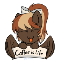 Size: 800x1000 | Tagged: safe, artist:exobass, oc, oc only, oc:barista, pegasus, pony, cute, female, mare, simple background, solo, transparent background