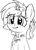 Size: 847x1175 | Tagged: safe, artist:zippysqrl, oc, oc only, oc:sign, pony, unicorn, body writing, bust, chest fluff, cute, female, filly, freckles, glowing horn, grayscale, horn, mare, monochrome, sketch, smiling, solo, younger