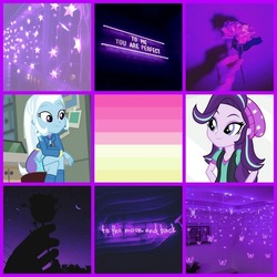 Size: 640x640 | Tagged: safe, starlight glimmer, trixie, equestria girls, g4, collage, female, lesbian, ship:startrix, shipping
