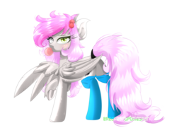 Size: 4000x3000 | Tagged: safe, artist:redheartponiesfan, oc, oc only, oc:pandita, pegasus, pony, bubblegum, clothes, female, food, gum, high res, mare, simple background, socks, solo, transparent background