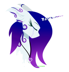 Size: 2000x2066 | Tagged: safe, artist:redheartponiesfan, oc, oc only, oc:luna galaxy, pony, unicorn, bust, crying, female, high res, lineless, mare, portrait, simple background, solo, transparent background