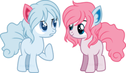 Size: 900x521 | Tagged: safe, artist:t-aroutachiikun, oc, oc only, oc:gentle soul, oc:leading arrow, hybrid, colt, female, filly, male, simple background, transparent background