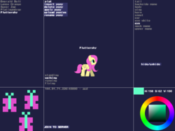 Size: 1024x768 | Tagged: safe, fluttershy, pegasus, pony, g4, development, female, game, plat world, project, solo