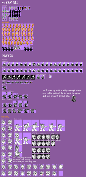 Undertale Sans Battle Overworld Sprites(Plus others) : r/Undertale