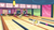 Size: 1600x900 | Tagged: safe, screencap, apple bloom, colter sobchak, jeff letrotski, scootaloo, theodore donald "donny" kerabatsos, earth pony, pegasus, pony, g4, the big mac question, background pony, bowling alley, bowling ball, broken, ceiling light, cushion, cutie mark crusaders, distracted, door, female, filly, male, oops, shattered, stallion, the big lebowski, the dude, walter sobchak
