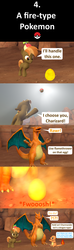 Size: 1920x6480 | Tagged: safe, artist:red4567, button mash, princess ember, charizard, charmander, earth pony, pony, comic:6 ways to reheat the dragon eggs, g4, sweet and smoky, 3d, alternate ending, comic, crossover, da-da, dragon egg, fire, misspelling, poké ball, pokémon, source filmmaker