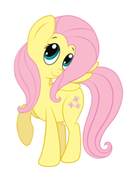 Size: 1224x1632 | Tagged: safe, artist:sharkcastic, fluttershy, pegasus, pony, g4, cute, female, looking at you, looking sideways, looking up, mare, raised hoof, shyabetes, simple background, smiling, solo, spread wings, three quarter view, transparent background, turned head, wings