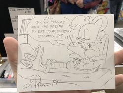 Size: 2048x1536 | Tagged: safe, artist:andypriceart, idw, gummy, pinkie pie, earth pony, pony, g4, spoiler:comic, cigar, german, pencil drawing, sigmund freud, traditional art