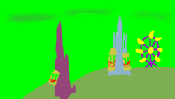 Size: 800x450 | Tagged: safe, circus, crystal empire, green background, joke, no pony, simple background