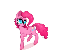 Size: 1084x984 | Tagged: safe, artist:headdeep, pinkie pie, earth pony, pony, g4, cute, diapinkes, female, mare, no pupils, simple background, solo, transparent background