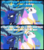 Size: 1008x1151 | Tagged: safe, edit, edited screencap, screencap, princess celestia, princess luna, g4, my little pony: friendship is magic, sparkle's seven, caption, discovery family logo, duo, image macro, sibling rivalry, text