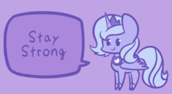 Size: 1000x548 | Tagged: safe, artist:typhwosion, princess luna, alicorn, pony, g4, female, filly, positive ponies, solo, woona, younger