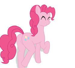 Size: 1060x956 | Tagged: safe, artist:theguythataidspeople, pinkie pie, earth pony, pony, g4, balloonbutt, butt, eyes closed, female, mare, plot, simple background, solo, white background
