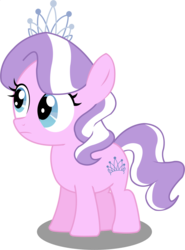 Size: 1314x1779 | Tagged: safe, artist:sketchmcreations, edit, editor:slayerbvc, vector edit, diamond tiara, earth pony, pony, cropped, female, filly, jewelry, simple background, solo, tiara, transparent background, vector