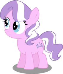 Size: 1314x1552 | Tagged: safe, artist:sketchmcreations, edit, edited edit, editor:slayerbvc, vector edit, diamond tiara, earth pony, pony, g4, accessory-less edit, cropped, female, filly, missing accessory, simple background, solo, transparent background, vector