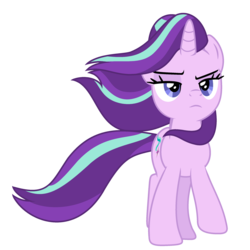 Size: 2500x2500 | Tagged: safe, artist:lanternomega, starlight glimmer, pony, unicorn, g4, the ending of the end, female, high res, simple background, solo, transparent background, vector, windswept mane