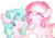 Size: 1044x740 | Tagged: safe, artist:jisootheartist, artist:manella-art, artist:n0va-bases, oc, oc:bubble pie, oc:sugar star, hybrid, pegasus, pony, ..., base used, collaboration, female, filly, heart, interspecies offspring, magical lesbian spawn, multicolored hair, offspring, parent:pinkie pie, parent:princess skystar, parents:skypie, simple background, stars, transparent background