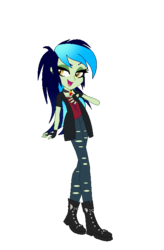 Size: 439x670 | Tagged: safe, artist:rainbow15s, oc, oc only, oc:celeste splash, equestria girls, g4, dazzling, punk