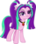 Size: 1233x1500 | Tagged: safe, artist:cloudy glow, aria blaze, earth pony, pony, g4, digital art, earth pony aria blaze, equestria girls ponified, female, gem, looking at you, mare, ponified, simple background, siren gem, smiling, solo, transparent background